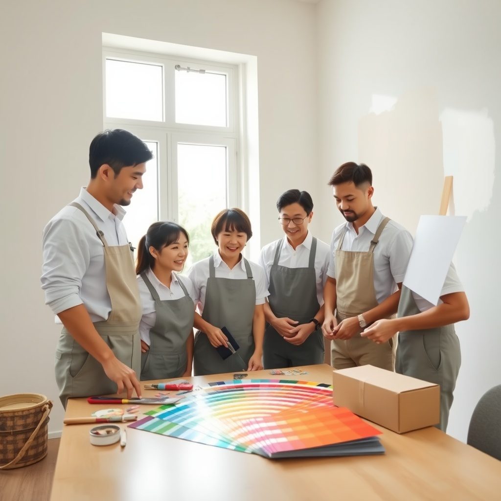 表面準備サービスの様子